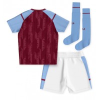 Aston Villa Replika babykläder Hemmaställ Barn 2023-24 Kortärmad (+ korta byxor)